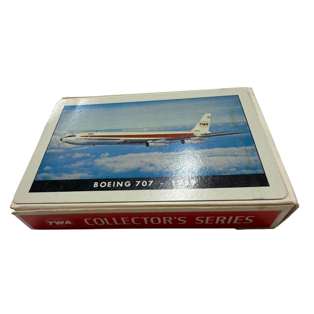 Vintage TWA Collector's Series Boeing 707 1959 Playing Cards Airline Memorabilia